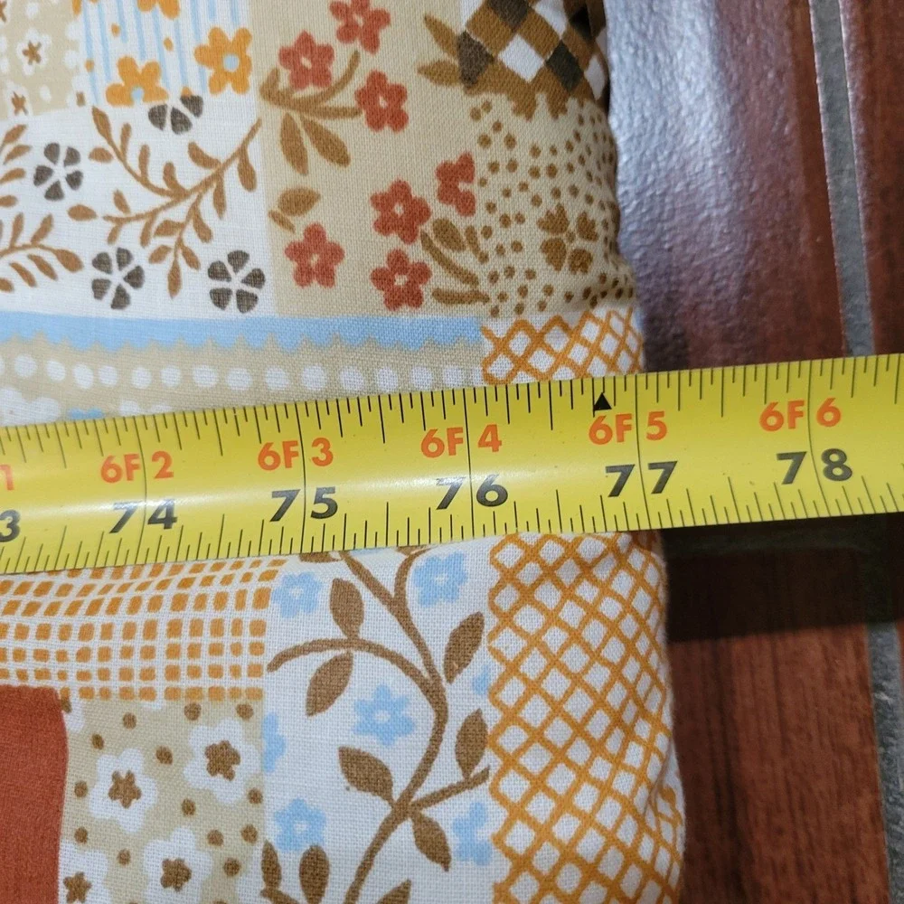 Vintage 70's Sleeping Bag Zip Up Blanket patchwork‎